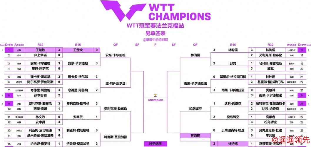 法兰克福冠军赛第5日国乒5人全胜 男单8强仅剩1人